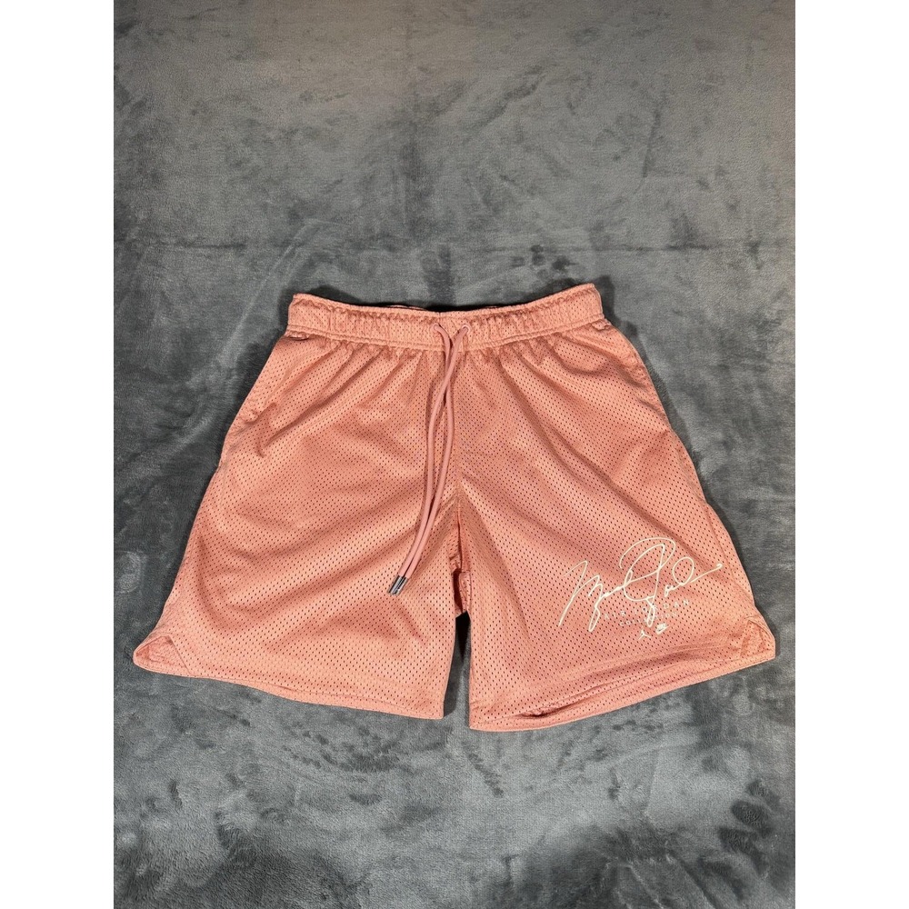 Jordan Shorts Mens Large Pink Mesh Air Jordan Flight Collection Basketball